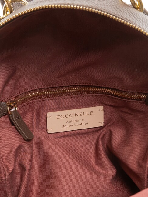 ALPHA Sac &agrave; dos en cuir brunette - Sacs pour Femme