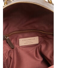 COCCINELLE ALPHA Sac &agrave; dos en cuir brunette - Sacs pour Femme - 5