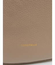 COCCINELLE ALPHA sac bandouli&egrave;re taupe chaud - Sacs pour Femme - 4