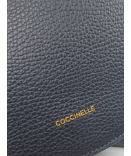 COCCINELLE ALPHA Mini sac bandouli&egrave;re bleu nuit - Sacs pour Femme - 4