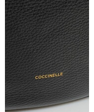 COCCINELLE ALPHA sac bandouli&egrave;re Noir - Sacs pour Femme - 4