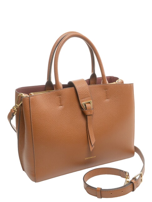 ALBA Sac &agrave; main avec bandouli&egrave;re Cognac - Sacs pour Femme