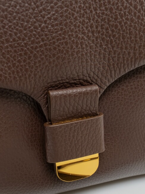 NEOFIRENZE SOFT Mini sac &agrave; main avec bandouli&egrave;re brunette - Sacs pour Femme