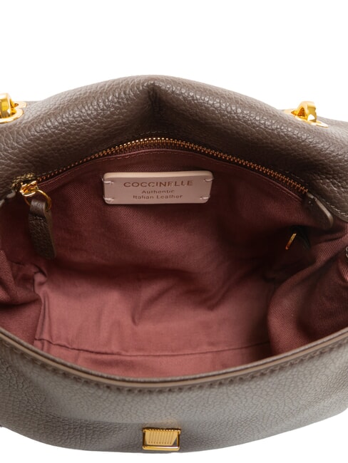 NEOFIRENZE SOFT Mini sac &agrave; main avec bandouli&egrave;re brunette - Sacs pour Femme