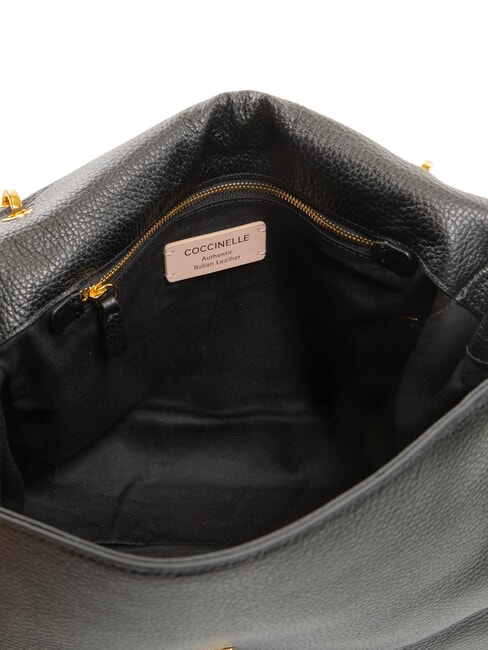 NEOFIRENZE SOFT Sac &agrave; main avec bandouli&egrave;re Noir - Sacs pour Femme