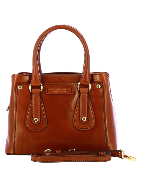 CECILIA Sac &agrave; main en cuir, avec bandouli&egrave;re MARRON - Sacs pour Femme