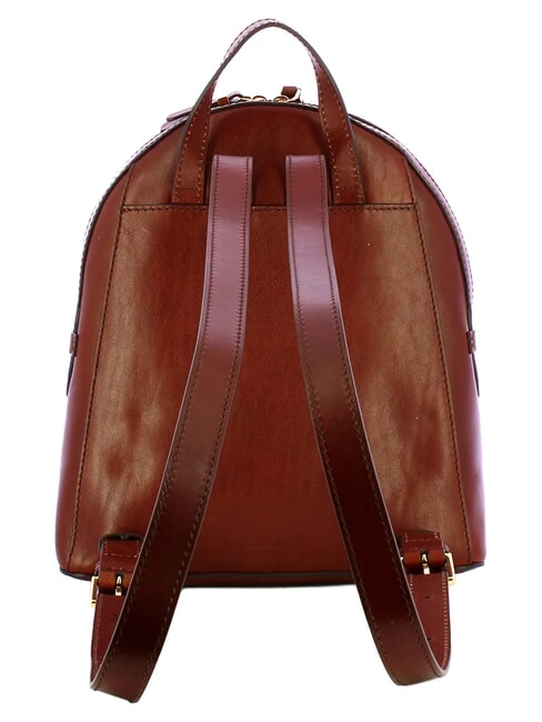 COSTANZA Sac &agrave; dos en cuir avec poche lat&eacute;rale MARRON - Sacs pour Femme