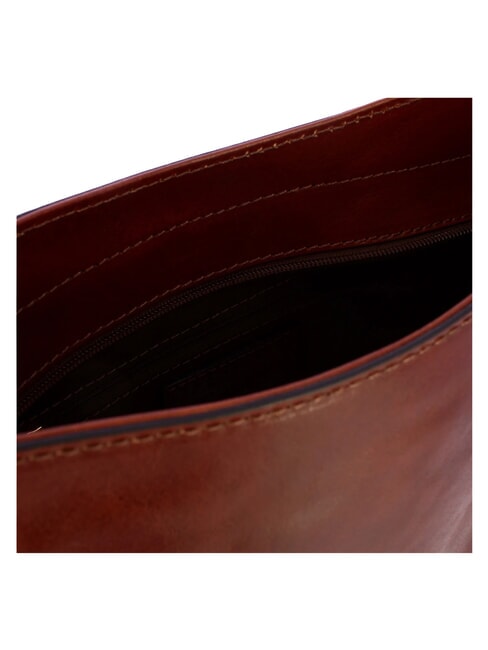 MADDALENA Sac bandouli&egrave;re Hobo, en cuir MARRON - Sacs pour Femme