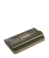 THE BRIDGE GINEVRA Grand portefeuille en cuir thym abb gold - Portefeuilles Femme - 4