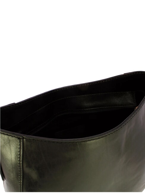 MADDALENA Sac bandouli&egrave;re Hobo, en cuir black Gold - Sacs pour Femme