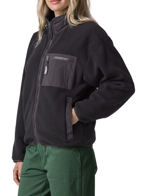 SYNCH veste polaire recycl&eacute;e noir uni - Vestes pour femmes