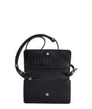 BORBONESE BIRDIE Portefeuille en cuir avec bandouli&egrave;re op noir / naturel - Portefeuilles Femme - 2