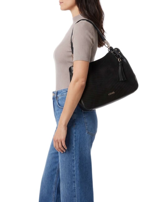 CIRRY Sac bandouli&egrave;re moyen NOIR - Sacs pour Femme