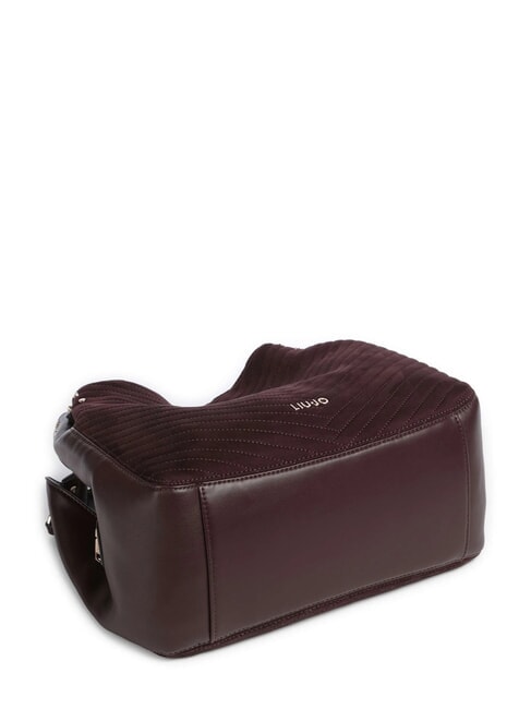 CIRRY Sac bandouli&egrave;re moyen aubergine rouge - Sacs pour Femme