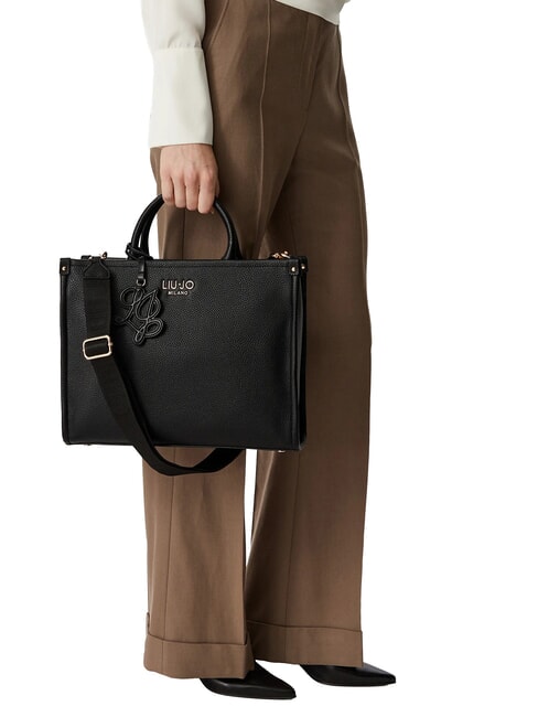 RIDHI Sac &agrave; main avec bandouli&egrave;re NOIR - Sacs pour Femme