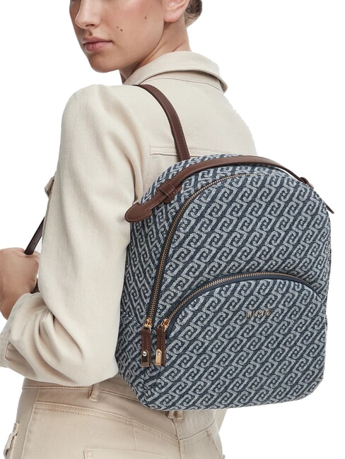 MANHATTAN Sac &agrave; dos pour femme denim bleu - Sacs pour Femme