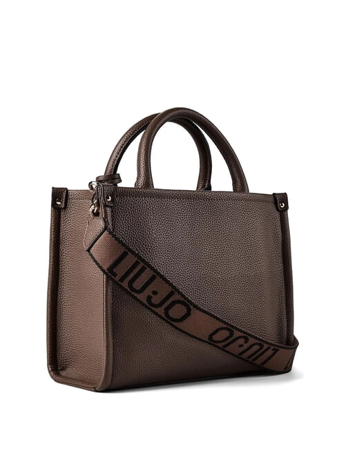 RIDHI Sac &agrave; main avec bandouli&egrave;re amovible moka noir - Sacs pour Femme