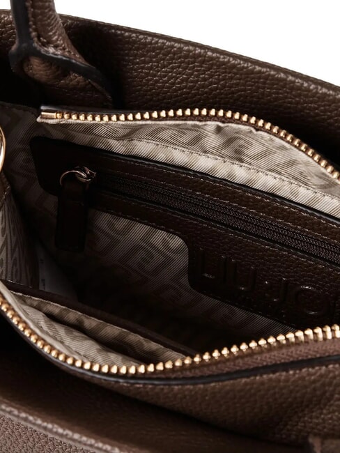 RIDHI Sac &agrave; main avec bandouli&egrave;re amovible moka noir - Sacs pour Femme