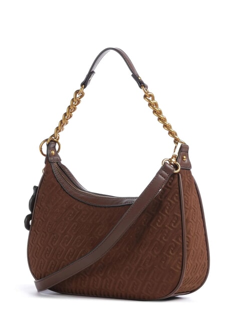 RIDHI Embossed Sac bandouli&egrave;re, avec bandouli&egrave;re tabac - Sacs pour Femme