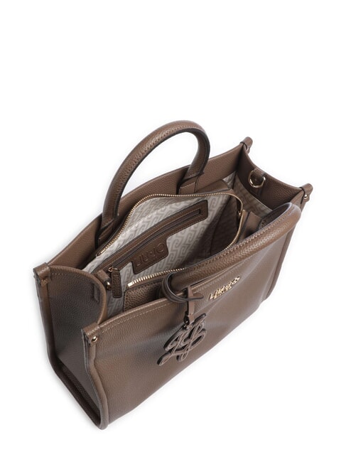 RIDHI Sac &agrave; main avec bandouli&egrave;re moka noir - Sacs pour Femme