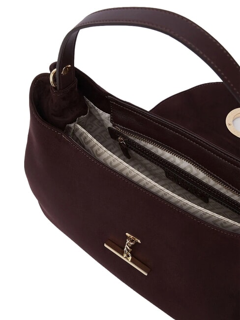 GERONA Sac &agrave; main avec bandouli&egrave;re aubergine rouge - Sacs pour Femme