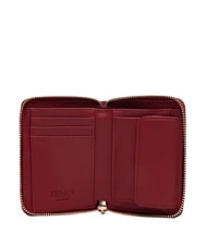 LIUJO CALIWEN Petit portefeuille zipp&eacute; rouge brique - Portefeuilles Femme - 2