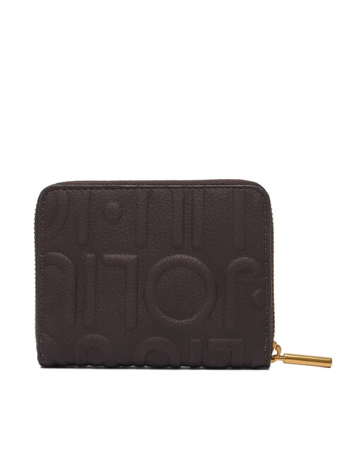 CALIWEN Portefeuille compact brun fonc&eacute; - Portefeuilles Femme