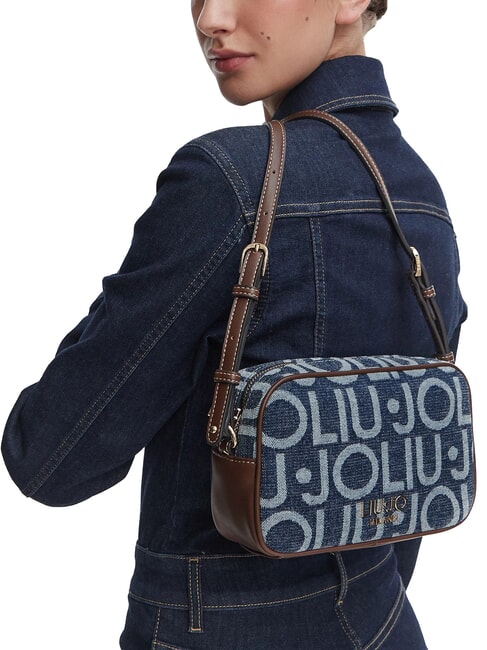 EVRIM Mini sac bandouli&egrave;re denim bleu - Sacs pour Femme