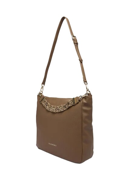 LENA Sac &agrave; main avec bandouli&egrave;re taupe - Sacs pour Femme