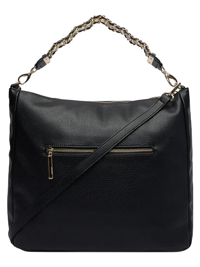 LENA Sac &agrave; main avec bandouli&egrave;re noir - Sacs pour Femme