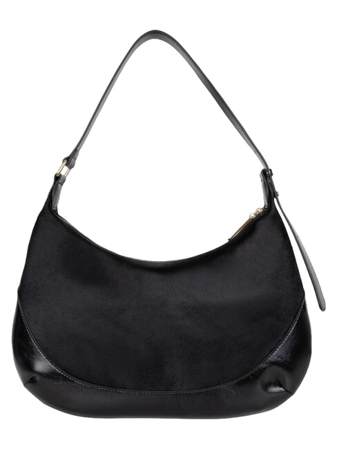 APOLLINE Sac bandouli&egrave;re en cuir noir - Sacs pour Femme