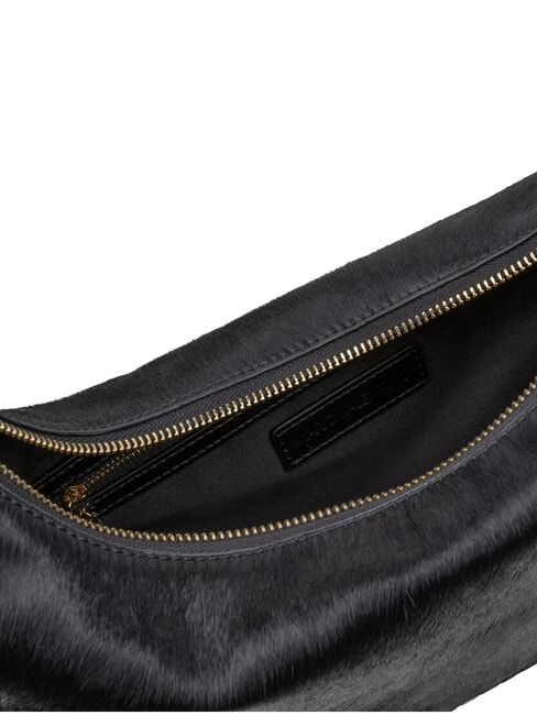 APOLLINE Sac bandouli&egrave;re en cuir noir - Sacs pour Femme