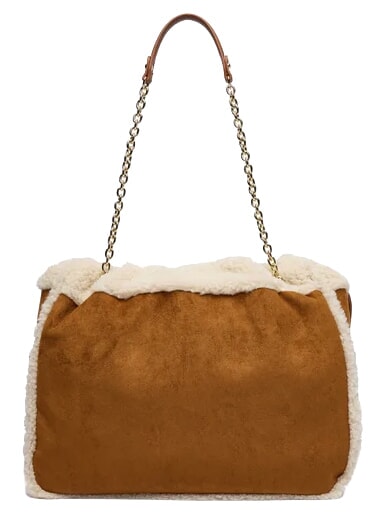 MAX Sac bandouli&egrave;re, avec cha&icirc;ne cuir/&eacute;cru - Sacs pour Femme
