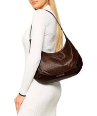 MARIO VALENTINO APOLLINE Sac bandouli&egrave;re en cuir caf&eacute;" - Sacs pour Femme - 2