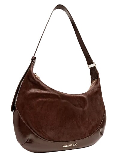 APOLLINE Sac bandouli&egrave;re en cuir caf&eacute;" - Sacs pour Femme