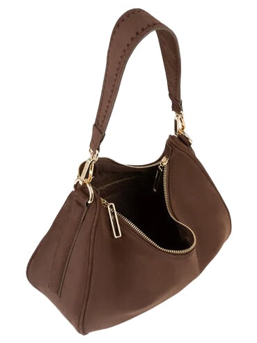 FAIRBANKS sac bandouli&egrave;re caf&eacute;" - Sacs pour Femme