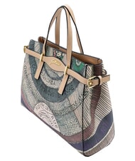 GATTINONI PLANETARIUM Sac &agrave; main avec bandouli&egrave;re et pochette aquarelle/beige - Sacs pour Femme - 3