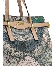 GATTINONI PLANETARIUM Sac &agrave; main avec bandouli&egrave;re et pochette aquarelle/beige - Sacs pour Femme - 4