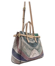 GATTINONI PLANETARIUM Sac &agrave; main avec bandouli&egrave;re et pochette aquarelle/beige - Sacs pour Femme - 7