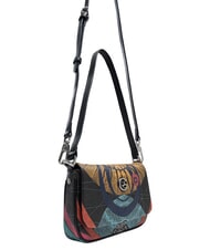GATTINONI PLANETARIUM Mini sac bandouli&egrave;re, avec bandouli&egrave;re plan&egrave;te.impression noire - Sacs pour Femme - 3