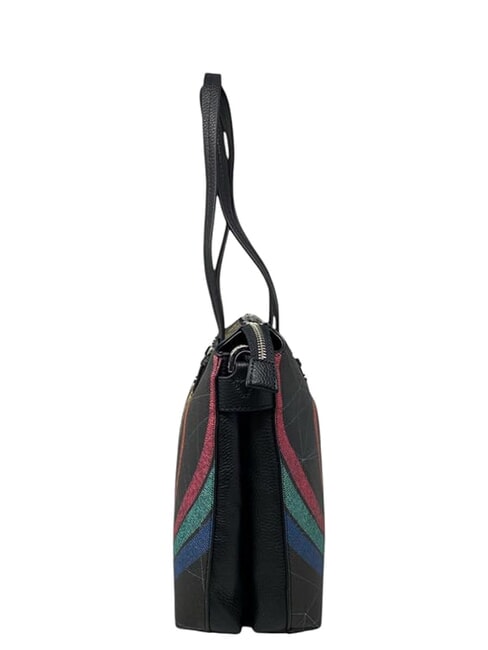 PLANETARIUM sac de courses, sac bandouli&egrave;re plan&egrave;te.impression noire - Sacs pour Femme
