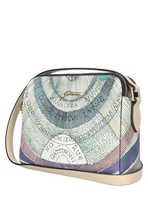PLANETARIUM sac bandouli&egrave;re aquarelle/beige - Sacs pour Femme