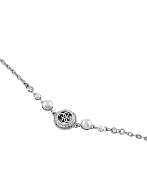 TINY PEARLY Collier avec pendentif central orn&eacute; du logo G ARGENT - Colliers