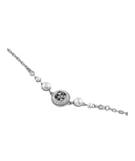 GUESS TINY PEARLY Collier avec pendentif central orn&eacute; du logo G ARGENT - Colliers - 2