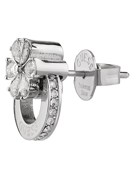 ACE OF DIAMONDS Boucles d'oreilles orn&eacute;es de cristaux ARGENT - Boucles d'oreilles