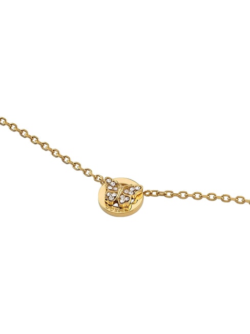 BORBOLETA Collier pendentif papillon or jaune - Colliers