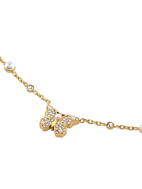 BORBOLETA Collier pendentif papillon or jaune - Colliers
