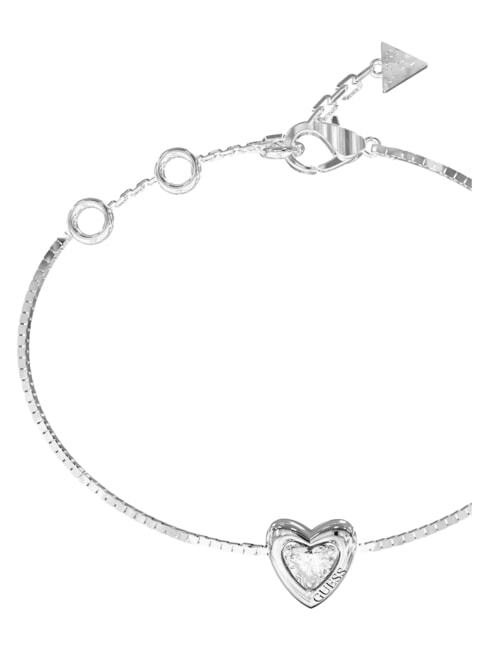 BELOVED Bracelet, breloque en forme de c&oelig;ur ARGENT - Bracelets