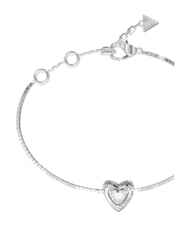 GUESS BELOVED Bracelet, breloque en forme de c&oelig;ur ARGENT - Bracelets - 2