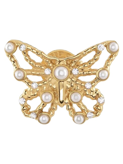BORBOLETA Boucles d'oreilles papillon or jaune - Boucles d'oreilles